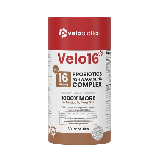 Velo16 Probiotics + Ashwagadha Complex - Velobiotics