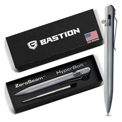 Bastion titanium bolt action pen for lawyers signing legal documents