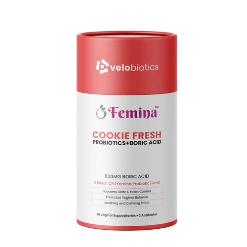 Femina Probiotics COOKIE FRESH with Boric Acid Suppositories