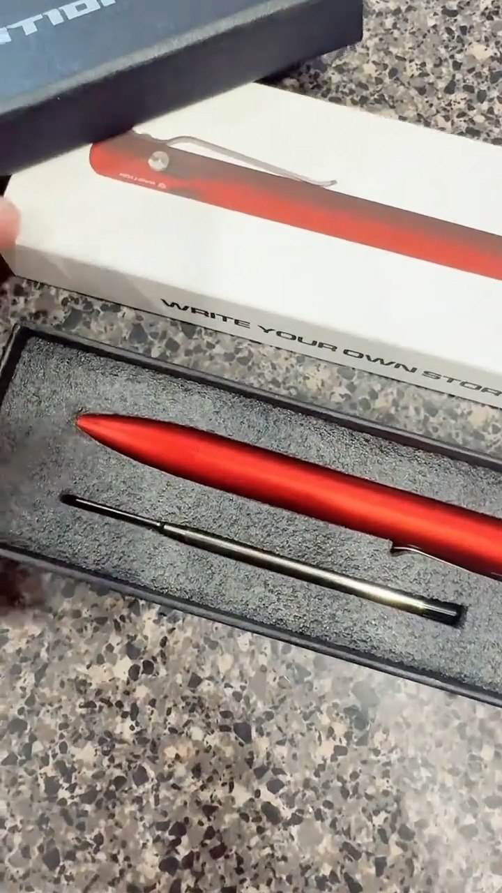 Instagram post with the caption: New pen, fresh out of the box. 📦🖊️

And yes… it feels even bet...
