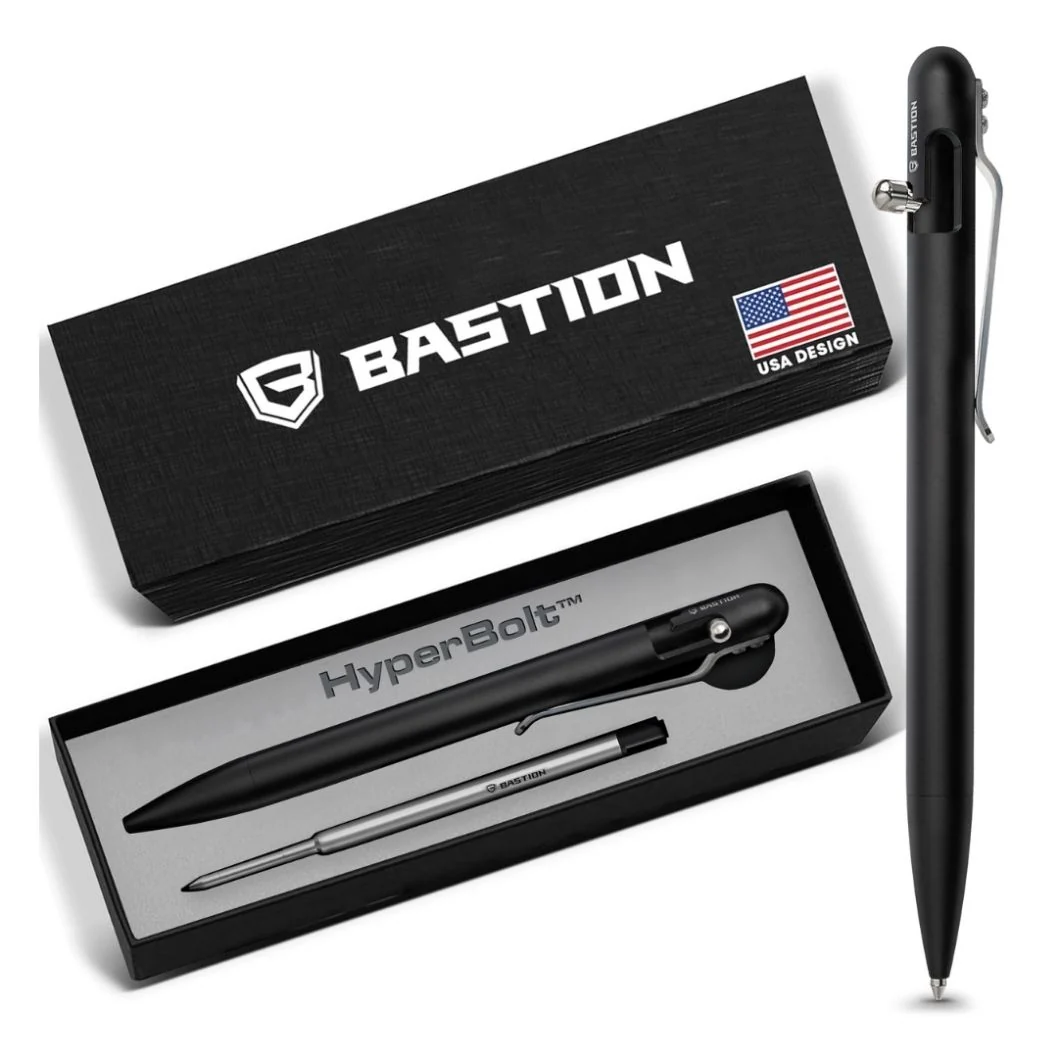 Showcasing Replacement Black Gel Ink Cartridge for Bolt Action Pen by Bastion®